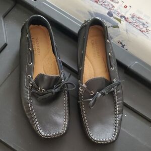 Sandro Black Leather Loafers for Men